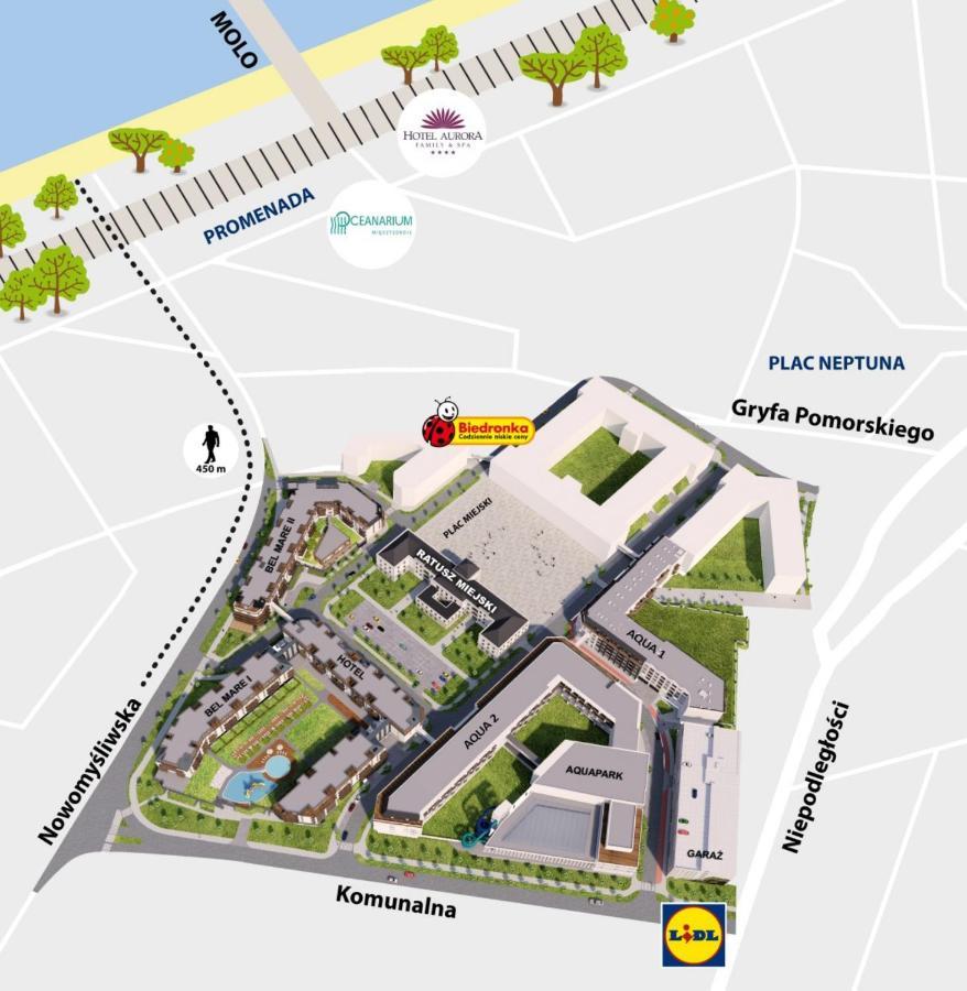 Bel Mare Apartament 128 z ogródkiem Miedzyzdroje Exterior foto