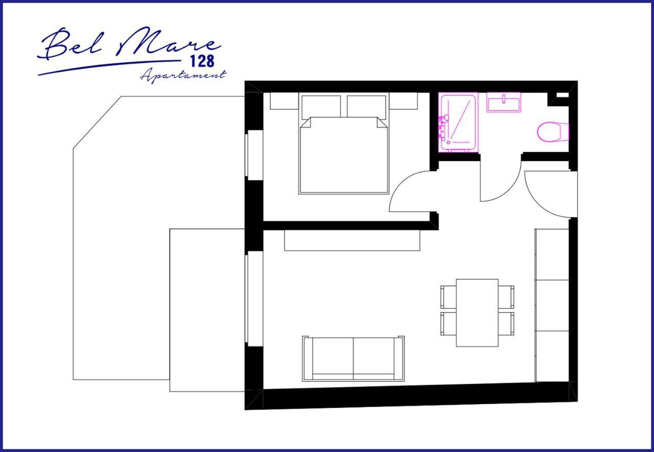 Bel Mare Apartament 128 z ogródkiem Miedzyzdroje Exterior foto